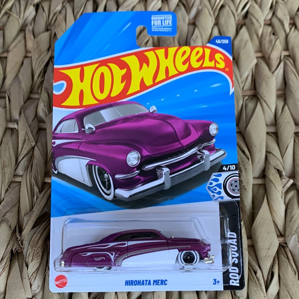 Hirohata Merc 1951 Mercury Car Hot Wheels Rod Squad 🆕 2025 Hotwheels 50s Purple